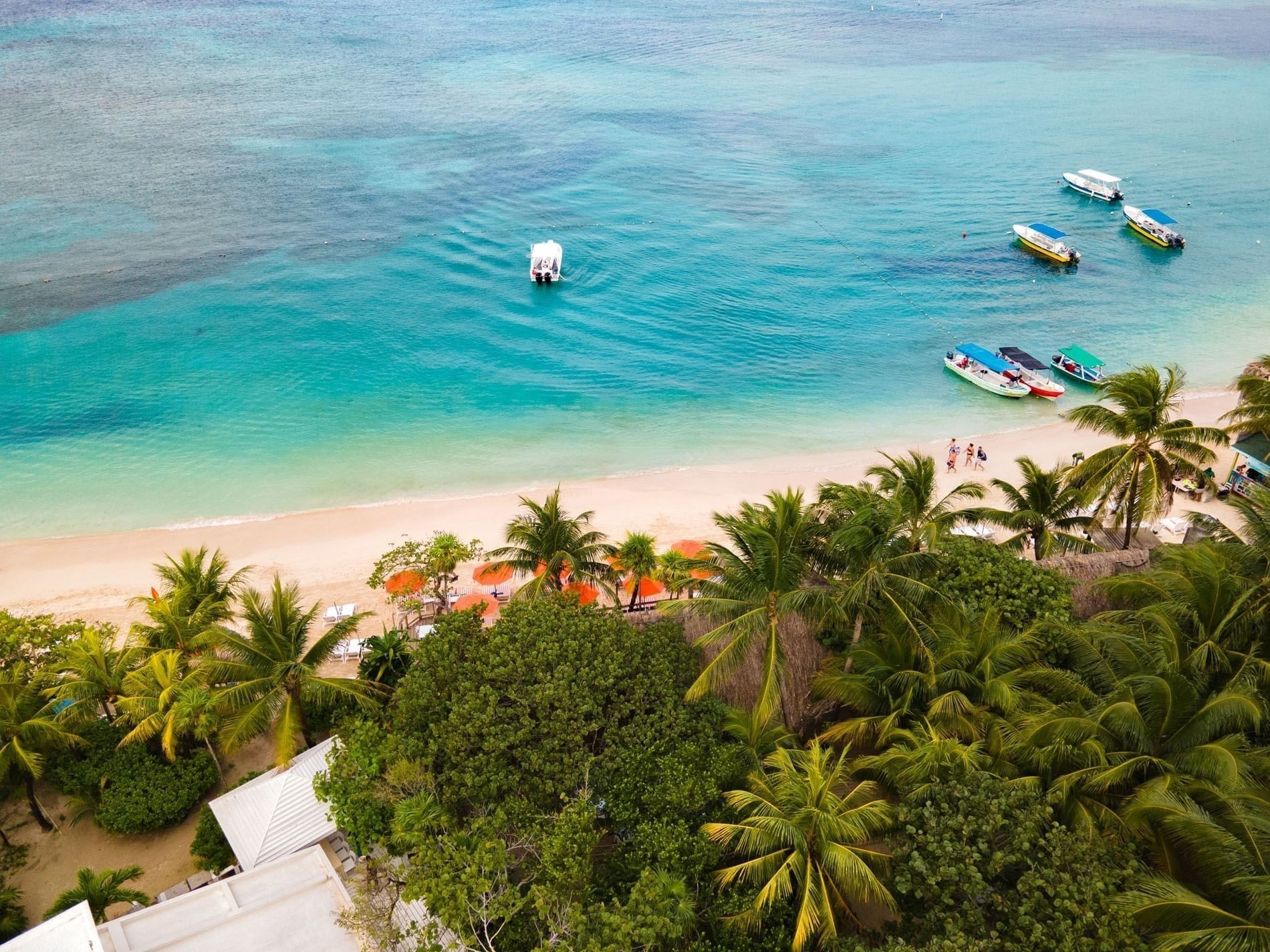 Island beach and turquoise sea