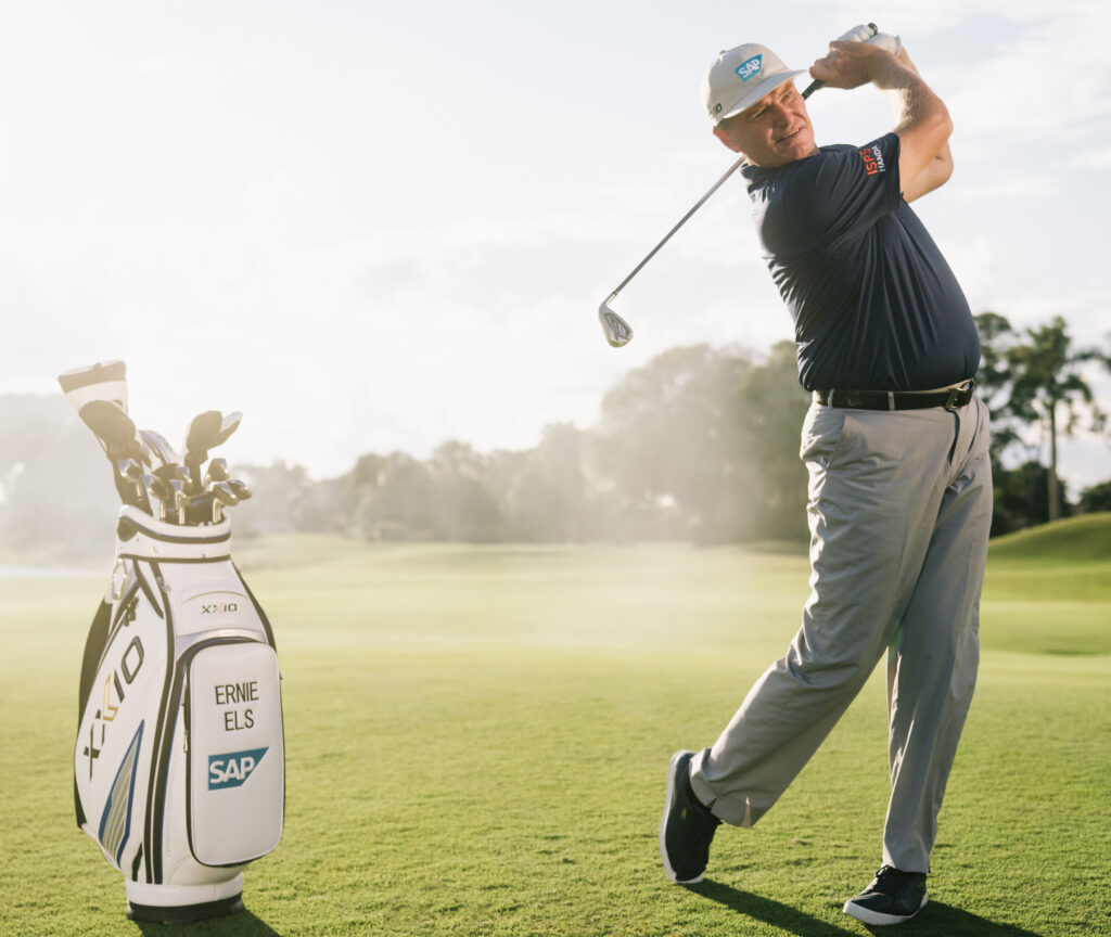 Ernie Els playing a golf shot